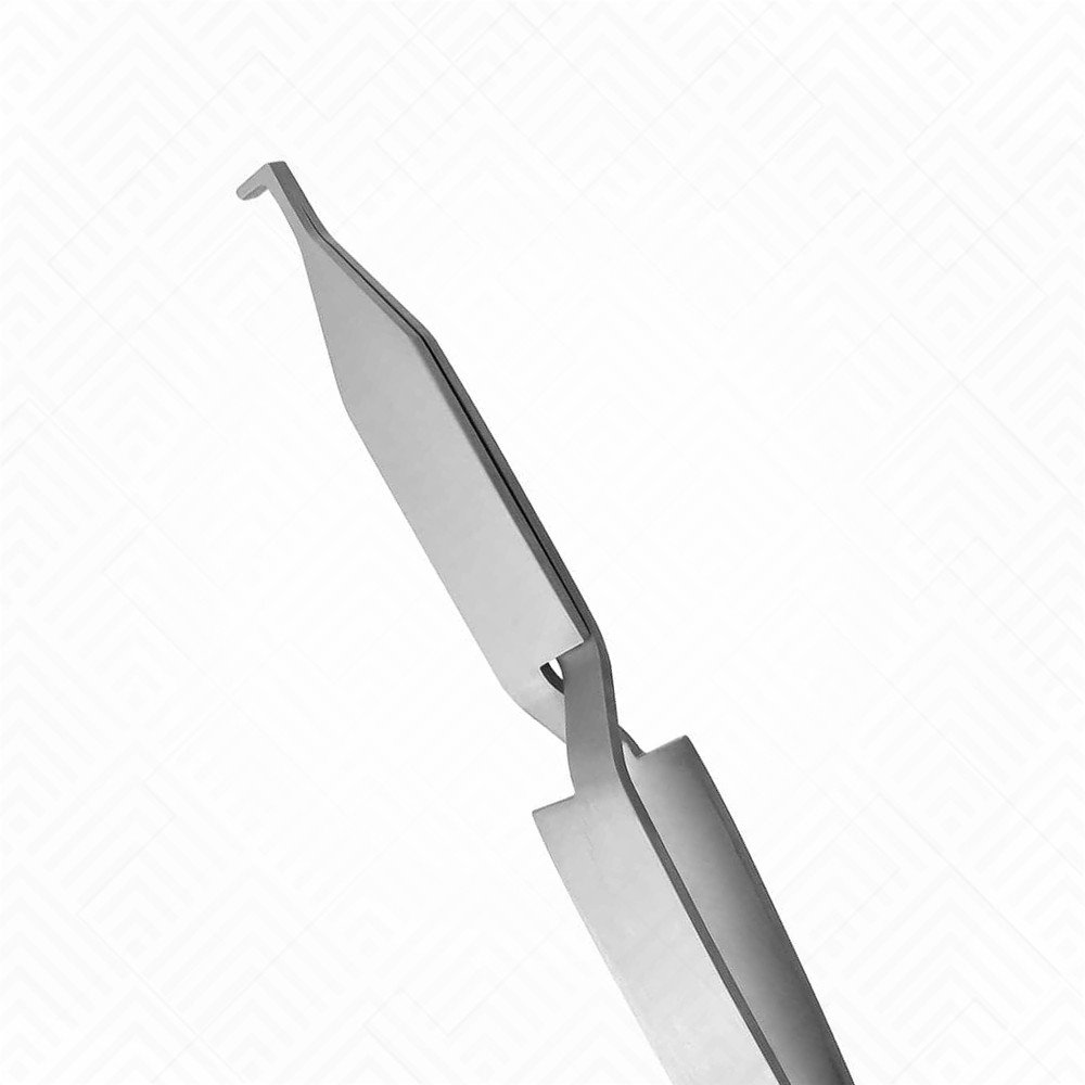 90° Bracket Holder Tweezers with Aligner