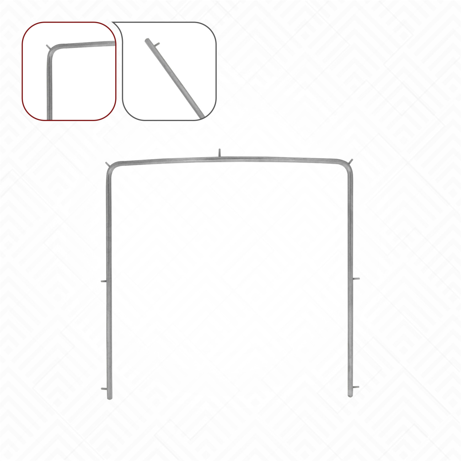 3 Cadres Pour Digue Dentaire (Rubber Dam Frames) 4x4 Petite Taille - Instrument Endodontie - Marque TM
