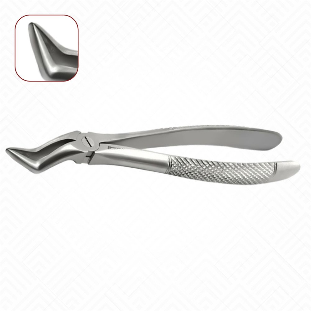 Upper Molar Dental Forceps Bayonet Open Beak-Diamond