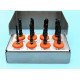 Titanium-Black Coated Dental Implant Drill Kit (8 Pieces)