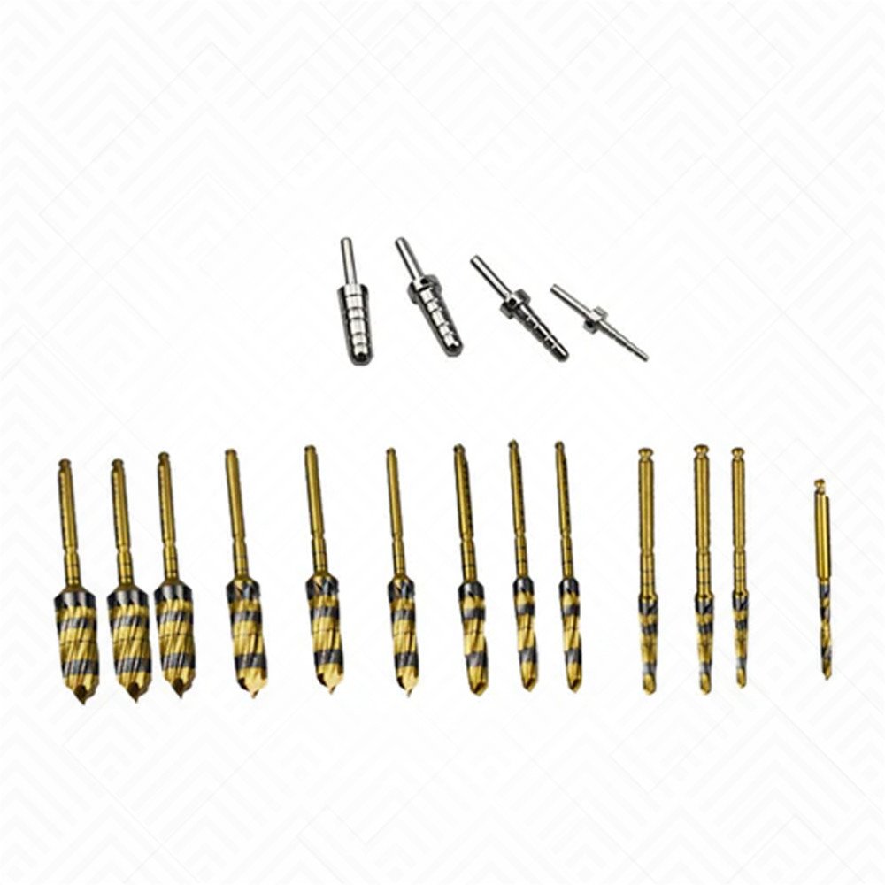 Osseodensification Bur Drills Dental Implant Kit (17pcs)