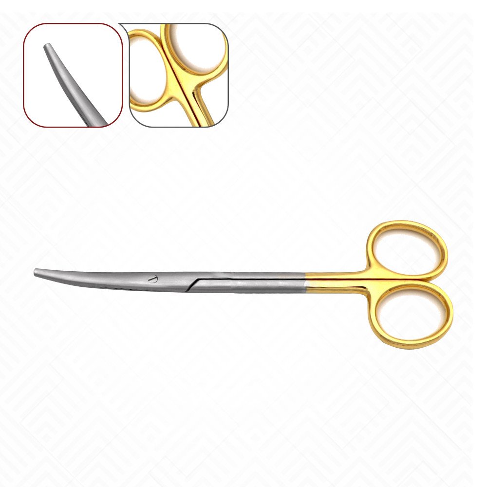 Metzenbaum Scissors - Serrated, Tungsten Carbide, Delicate Smooth Tips