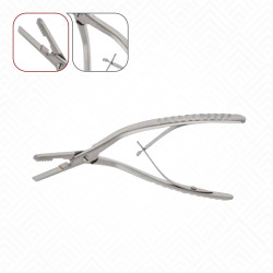 Pinza perforada para el corte del tabique nasal de Obwegeser Pinza perforada para el corte del tabique nasal de Obwegeser