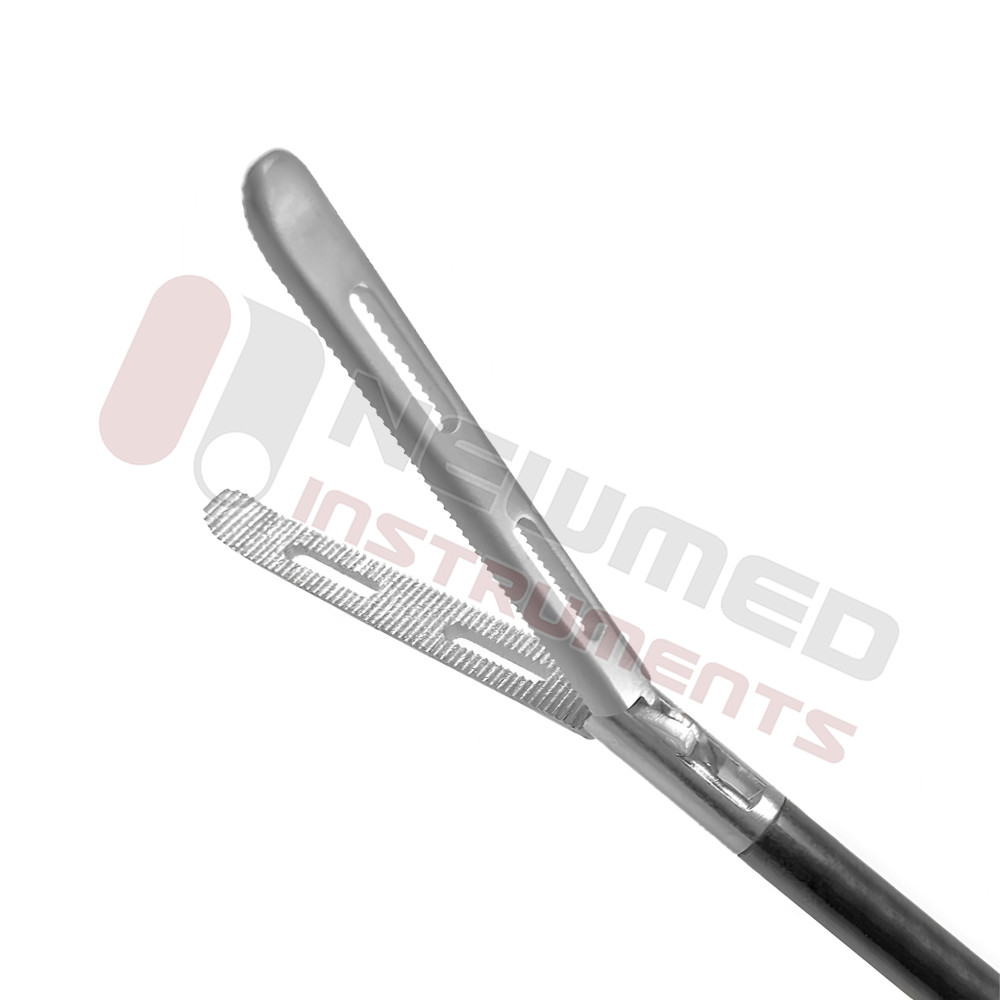 Precise Laparoscopic Fenestrated Curved Grasper Double Action Precise Laparoscopic Fenestrated Curved Grasper Double Action