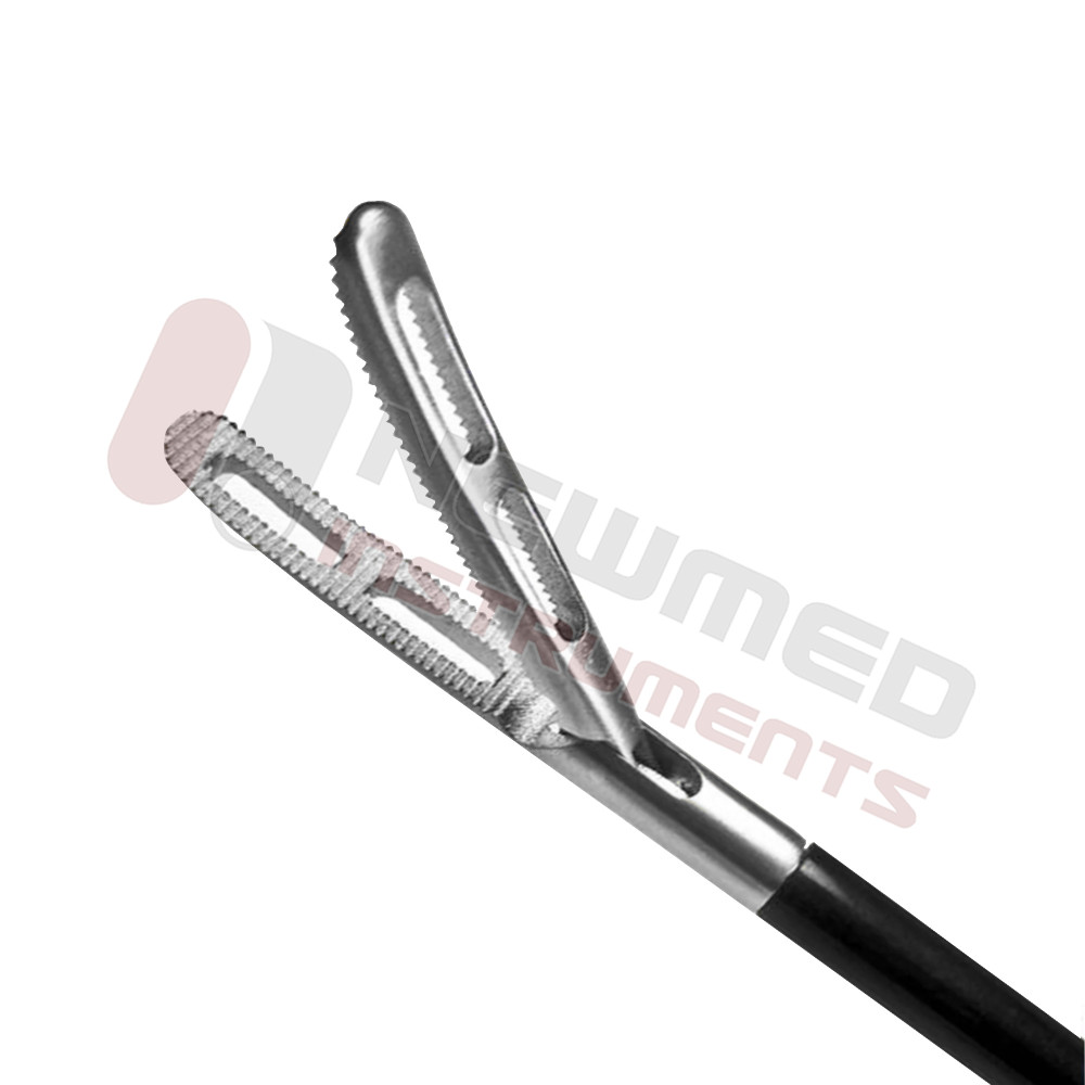 Precise Laparoscopic Fenestrated Curved Grasper Single Action