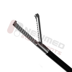 Pinça retrátil giratória Slide 'N' Lock, de ação simples Pinça retrátil giratória Slide 'N' Lock, de ação simples