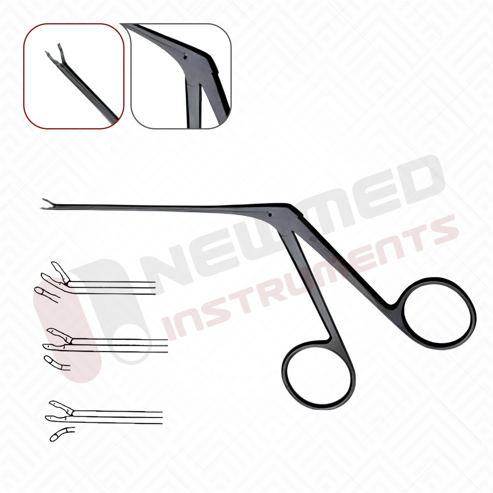 Micro Ear Forceps - Black Coated ( Cup Shaped )