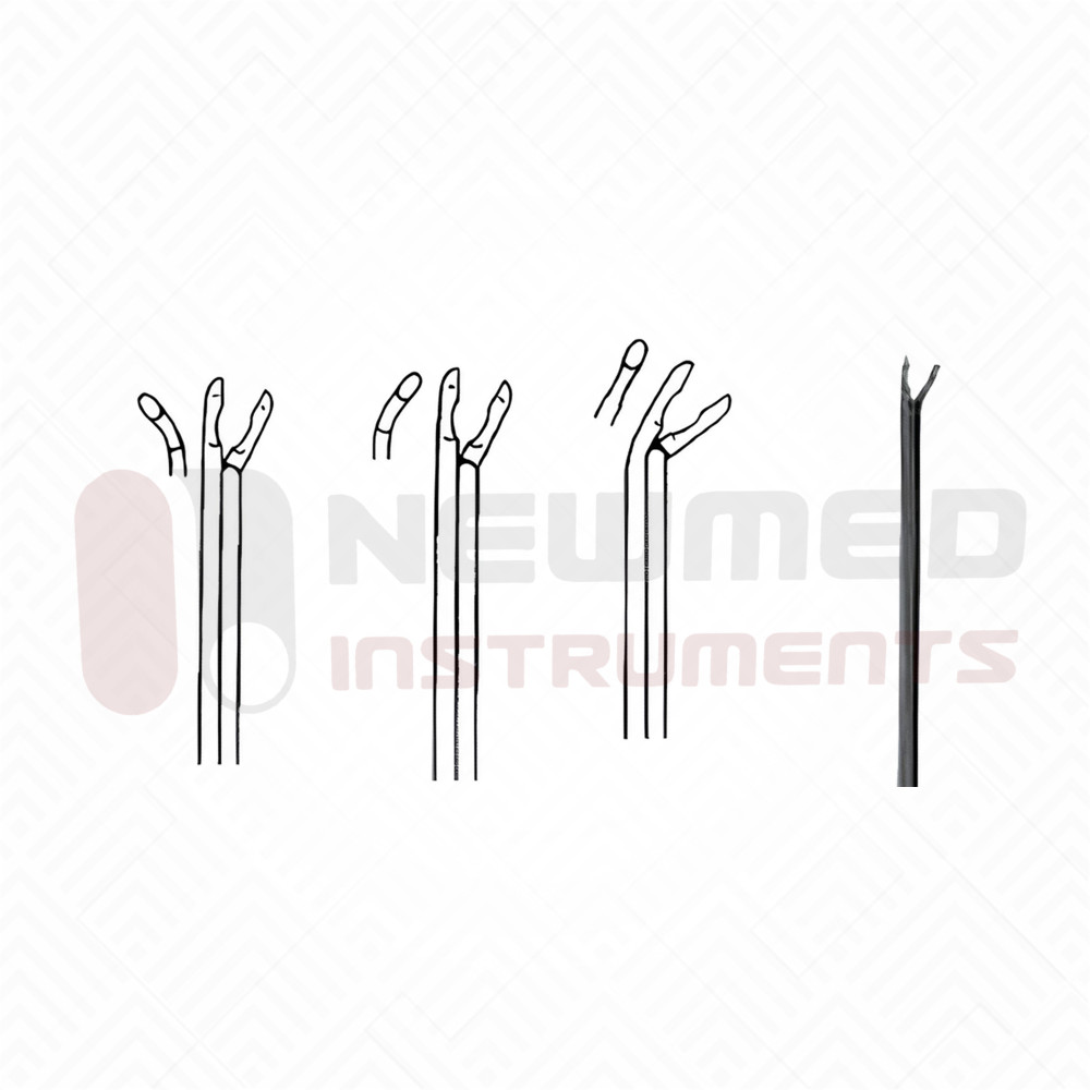 Micro Ear Forceps - Black Coated ( Cup Shaped )
