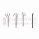 Micro Ear Forceps - Black Coated ( Cup Shaped )