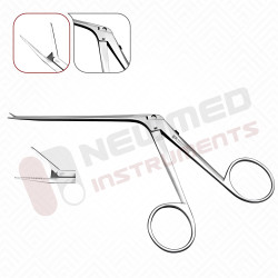 Mikro-Ohrzangen, 5 mm fein gezahnte Backen Mikro-Ohrzangen, 5 mm fein gezahnte Backen