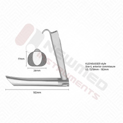 Operating Laryngoscope For Long Neck, Anterior Commissure Operating Laryngoscope For Long Neck, Anterior Commissure