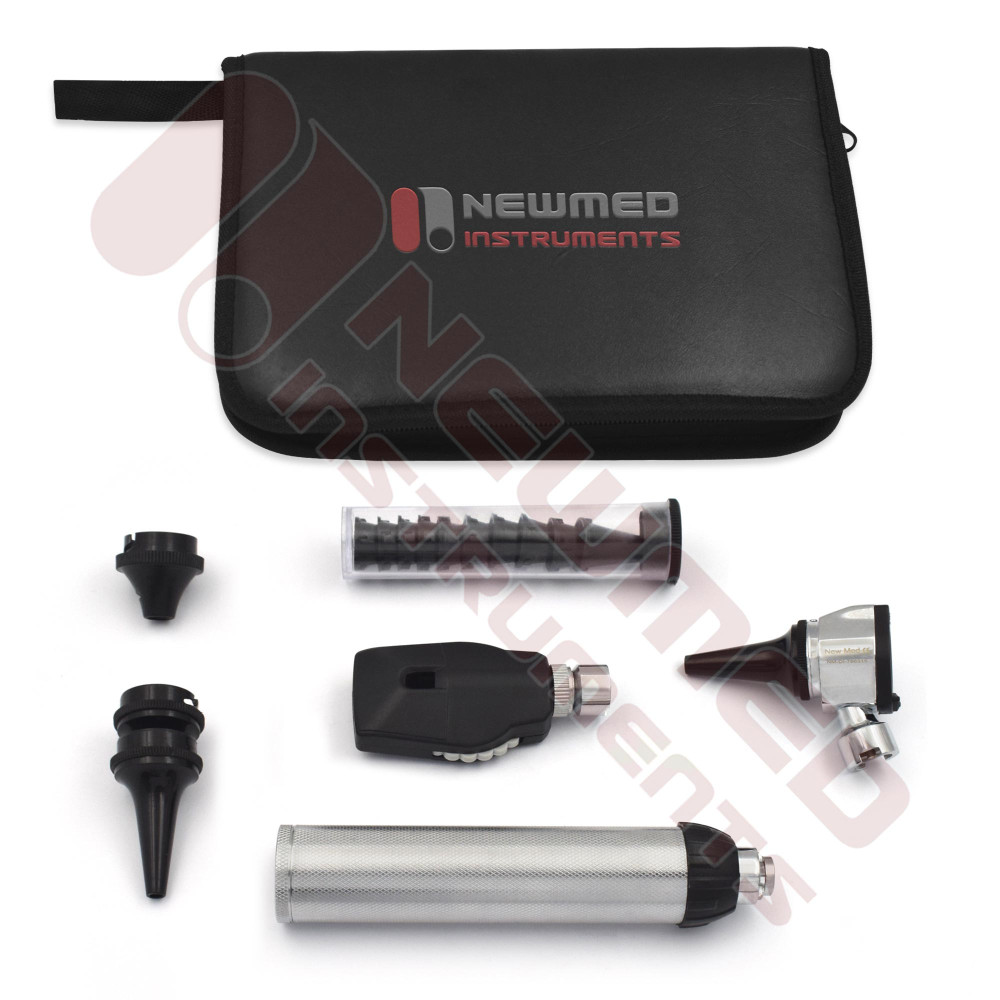 Otoscope Ear Fiber Optic Mini Otoscope & Ophthalmoscope LED Diagnostic ...