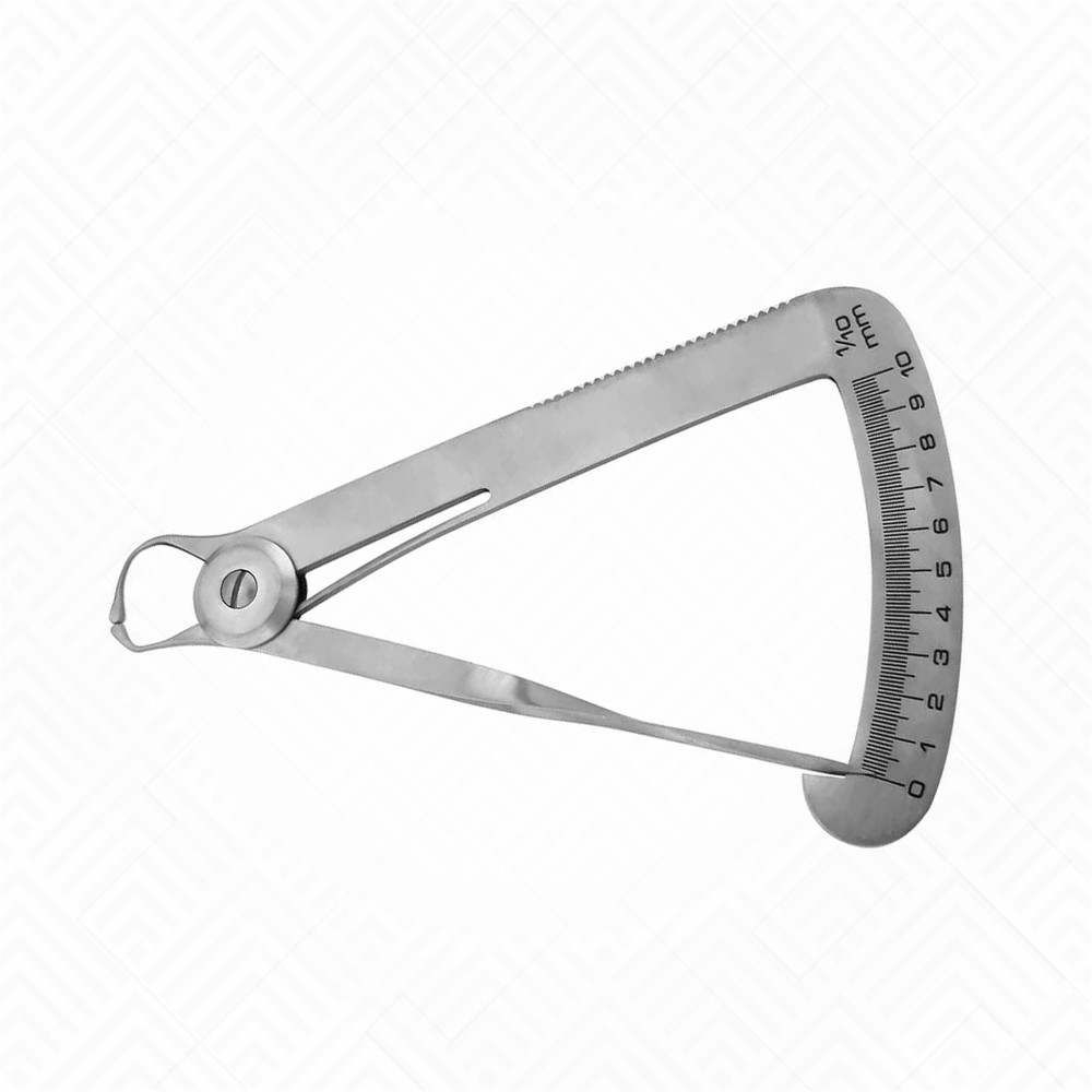 Iwanson Spring Caliper For Orthodontics & Dental Labs - Stainless Steel Thickness Gauge