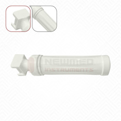 Cabo descartável para laringoscópio totalmente em plástico (embalagem de 10)