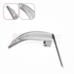Beweglicher Telespitze-Laryngoskopspatel Nr. 3 mit Glasfaser Beweglicher Telespitze-Laryngoskopspatel Nr. 3 mit Glasfaser