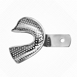 1 cubeta de impresión extragrande para prótesis dental completa, inferior 1 cubeta de impresión extragrande para prótesis dental completa, inferior