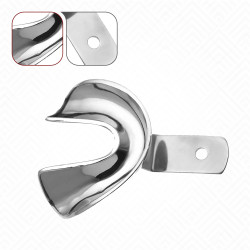 2 grands porte-empreintes pour prothèse dentaire complète inférieure solide 2 grands porte-empreintes pour prothèse dentaire complète inférieure solide