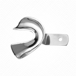 2 cubetas de impresión grandes para prótesis dental completa inferior sólida 2 cubetas de impresión grandes para prótesis dental completa inferior sólida