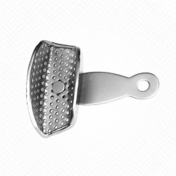 Cubeta de impresión giratoria, anterior superior e inferior perforada Cubeta de impresión giratoria, anterior superior e inferior perforada