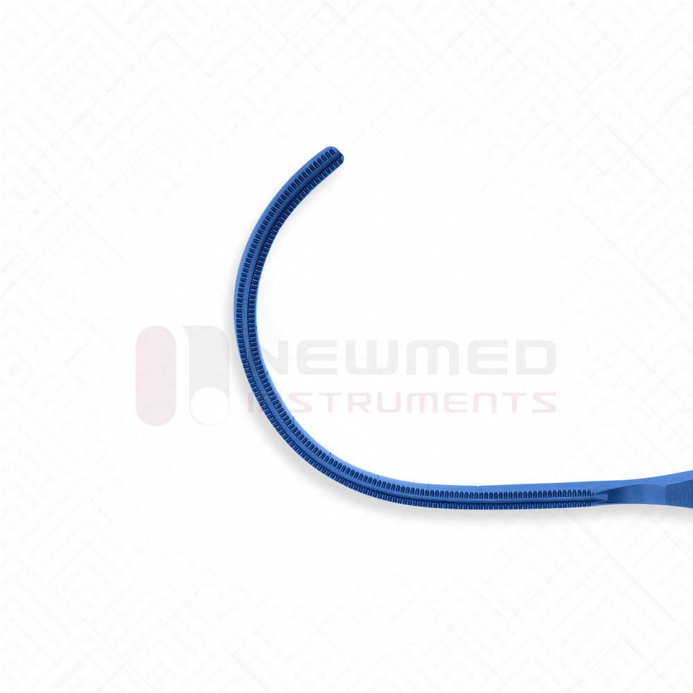 Cooley Pediatric Clamp Curved Cooley Atraumatic jaws, Titanium