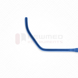 Abrazadera Glover DeBakey en ángulo, mordazas atraumáticas, vástagos curvos, titanio Abrazadera Glover DeBakey en ángulo, mordazas atraumáticas, vástagos curvos, titanio