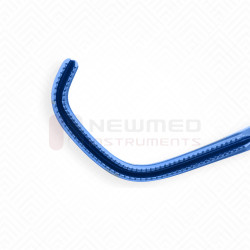 Abrazadera Satinsky DeBakey angulada, mordazas atraumáticas, vástagos angulados de 125°, titanio Abrazadera Satinsky DeBakey angulada, mordazas atraumáticas, vástagos angulados de 125°, titanio