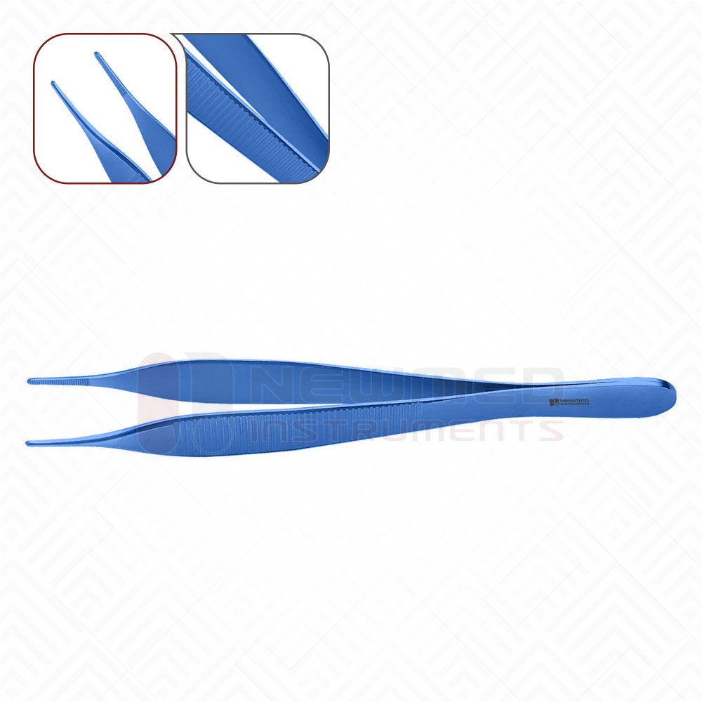 Titanium Adson Dressing Forceps Flat Handle