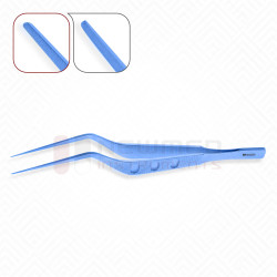 Pinzas de disección de titanio con mango de bayoneta plana de colibrí Pinzas de disección de titanio con mango de bayoneta plana de colibrí