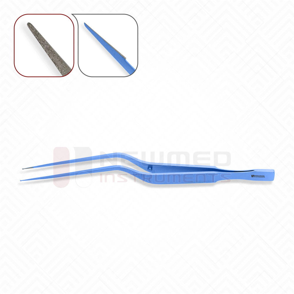 Jeweler Style Titanium Forceps Round Handle Jeweler Style Titanium Forceps Round Handle
