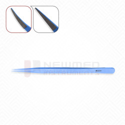 Titan-Pinzette im Juwelierstil, flacher Griff