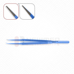 Micro Forceps Round Handle w/Counter balance, Titanium  Micro Forceps Round Handle w/Counter balance, Titanium