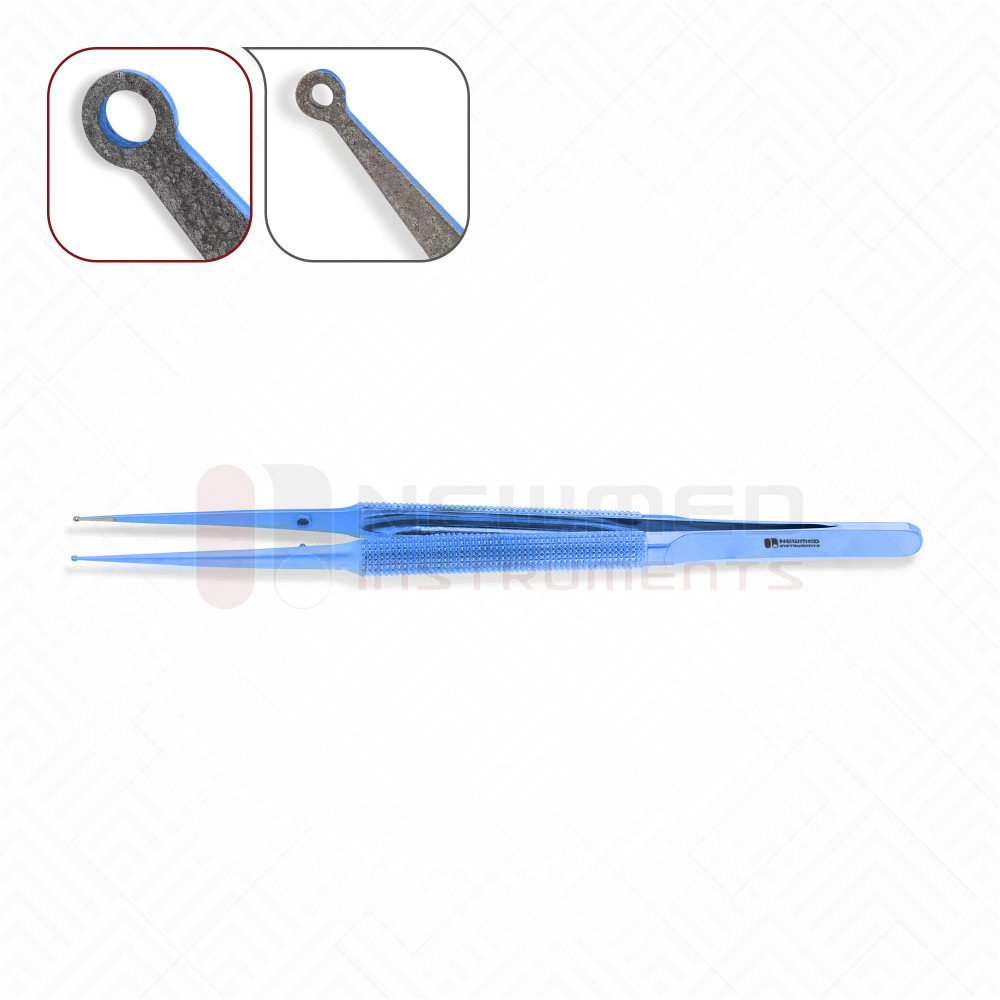  Ring tip Titanium Forceps Round Handle