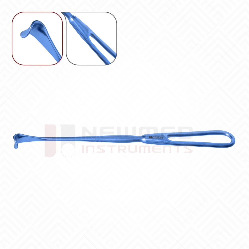 Cushing Vein Retractor Wide Blade, Titanium