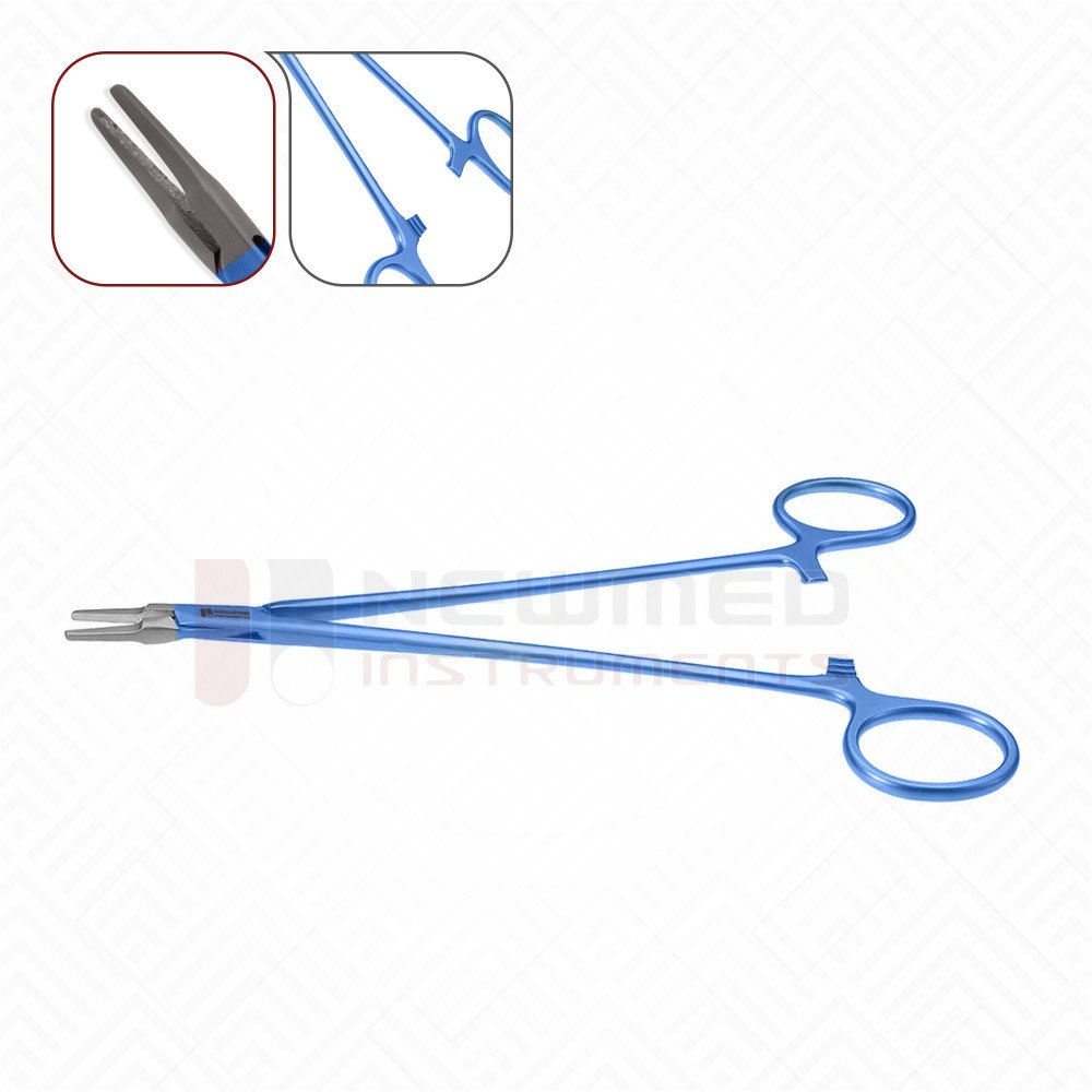 Intracardiac Needle Holder tapered TC coated jaws,Titanium