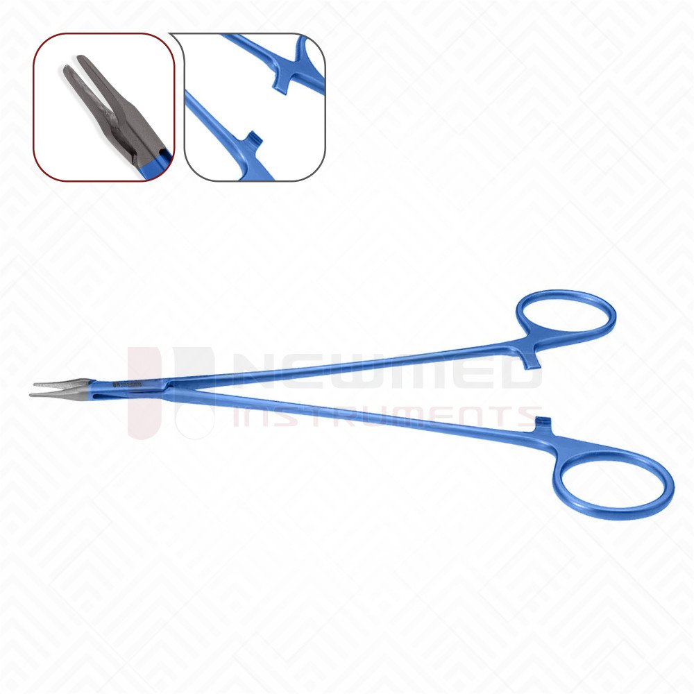 Ryder Needle Holder Straight TC coated jaws, Titanium