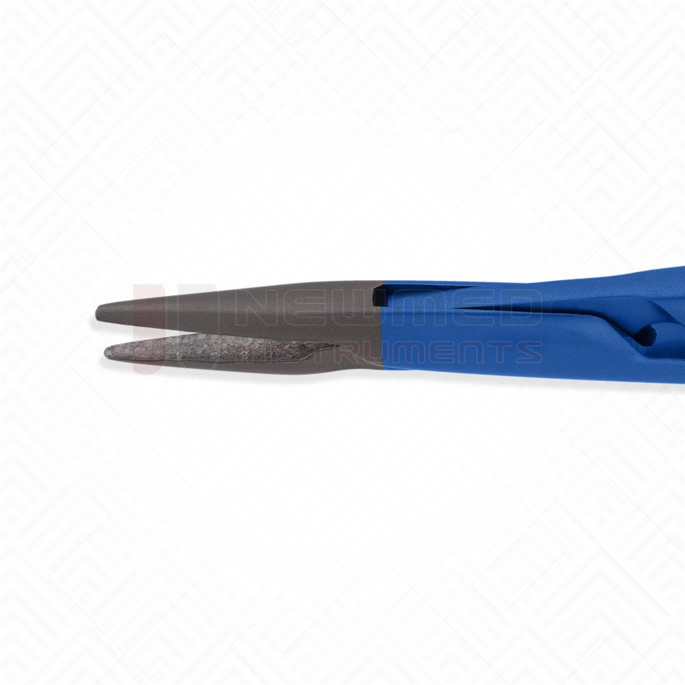 Ultra-Micro Needle Holder Straight TC coated jaws, Titanium