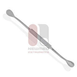 Raspador de osso reto com ponta dupla Raspador de osso reto com ponta dupla