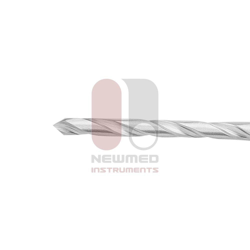 Broca helicoidal de vástago recto, 4 flautas, extremo redondo