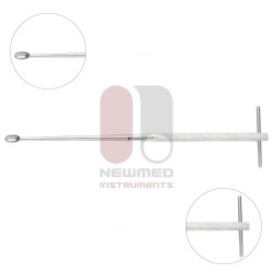 Kemik Küretajı Düz ​​Tırtıklı T Saplı