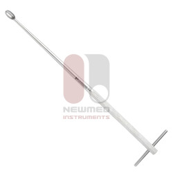 Kemik Küretajı Düz ​​Tırtıklı T Saplı