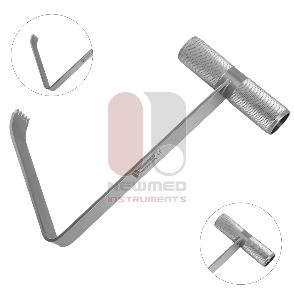 T Handle Retractor Angled Blade