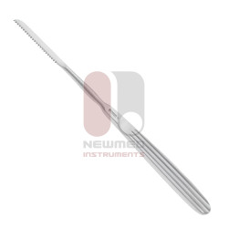 Sierra de amputación metacarpiana de 17,5 cm, acero inoxidable