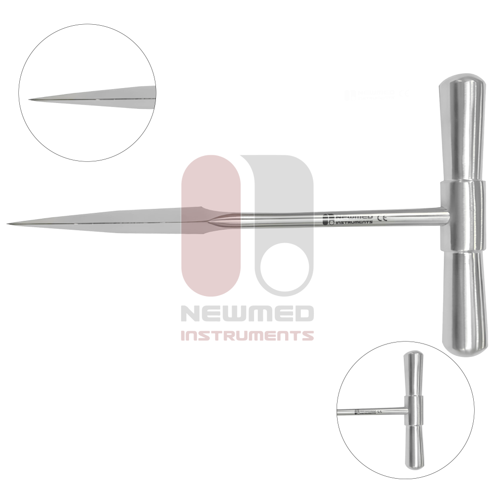 Knochenahle, gerade, T-Griff