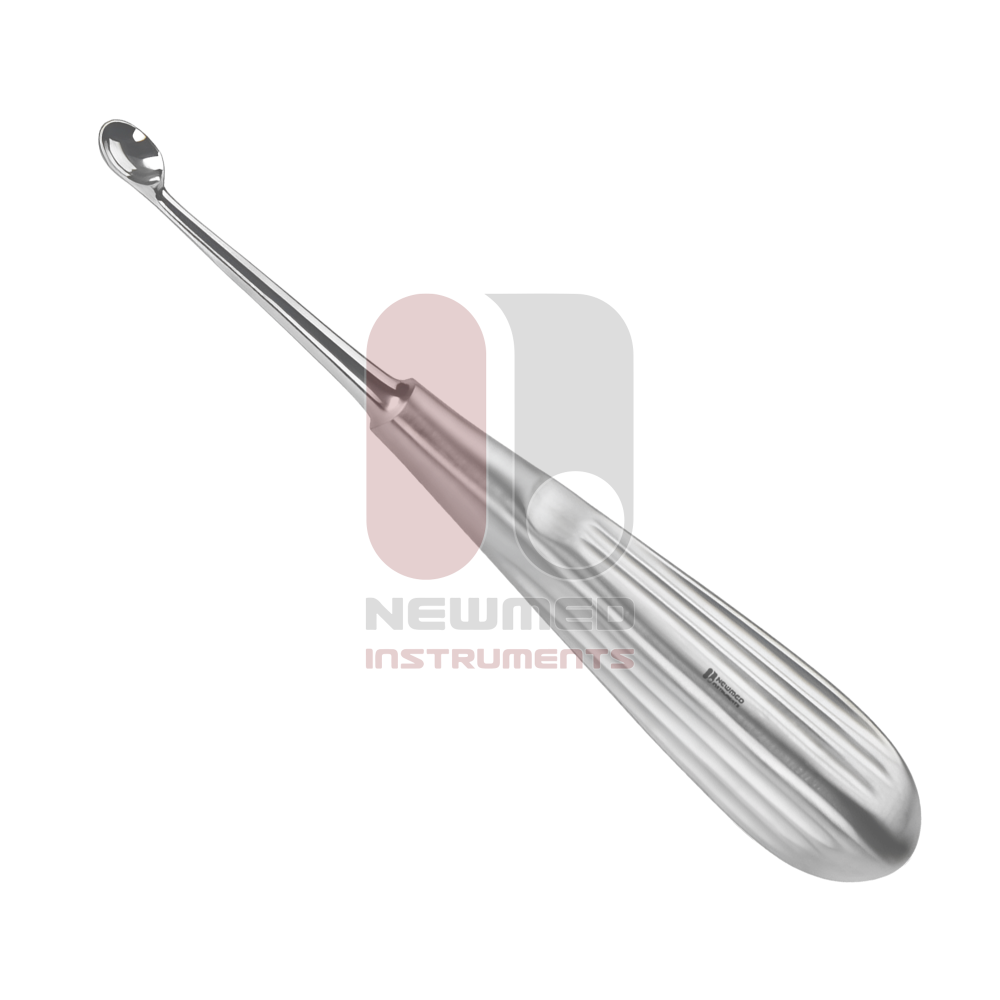 Spratt Brun Bone Curette, Oval Cup, Stainless Steel Spratt Brun Bone Curette, Oval Cup, Stainless Steel