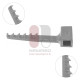 McCulloch-Type Retractor Blades, Toothed Hook Pattern, Titanium