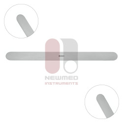 Espátulas para cerebro, maleables, de acero inoxidable, 20 cm