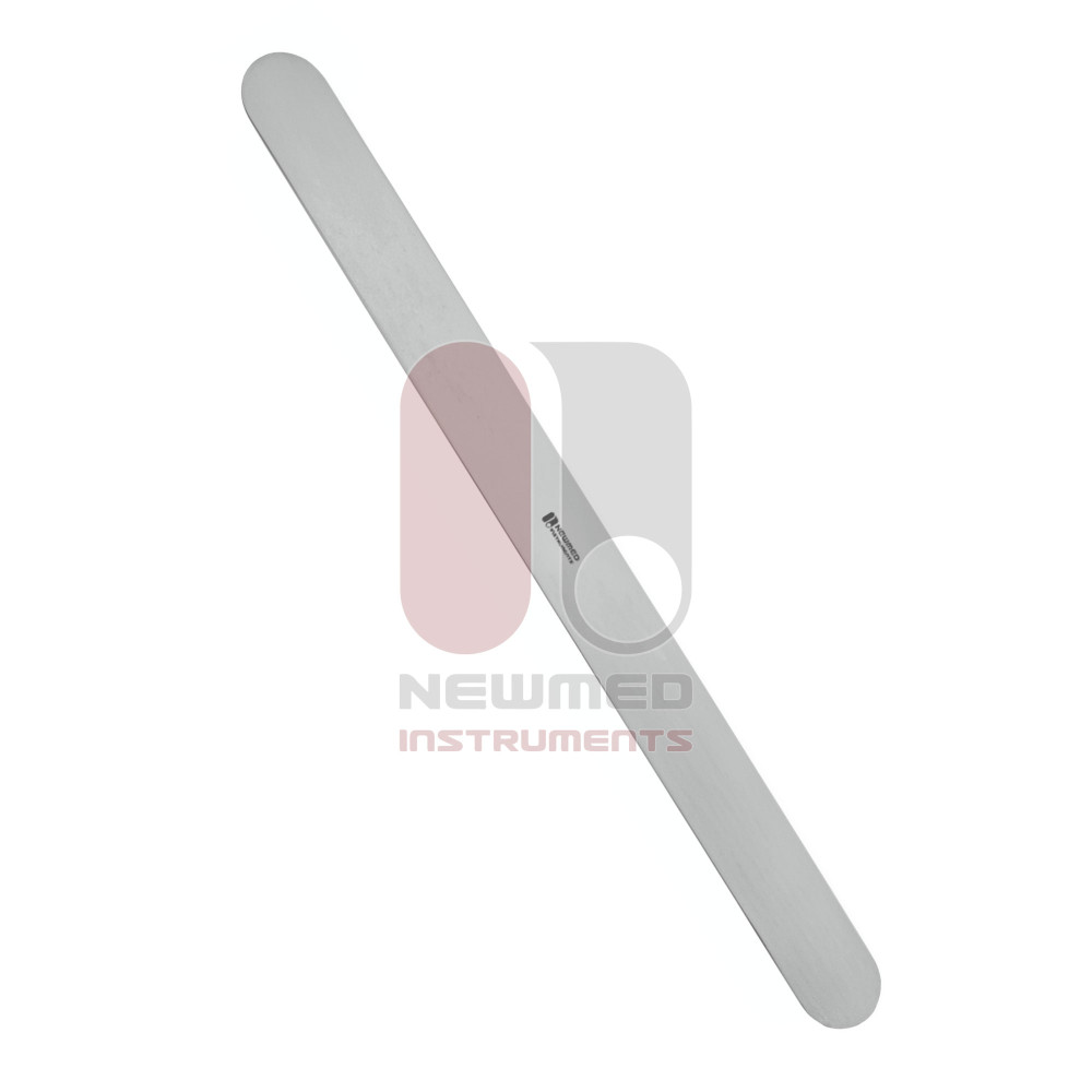 Espátulas para cérebro, maleáveis, aço inoxidável, 20 cm