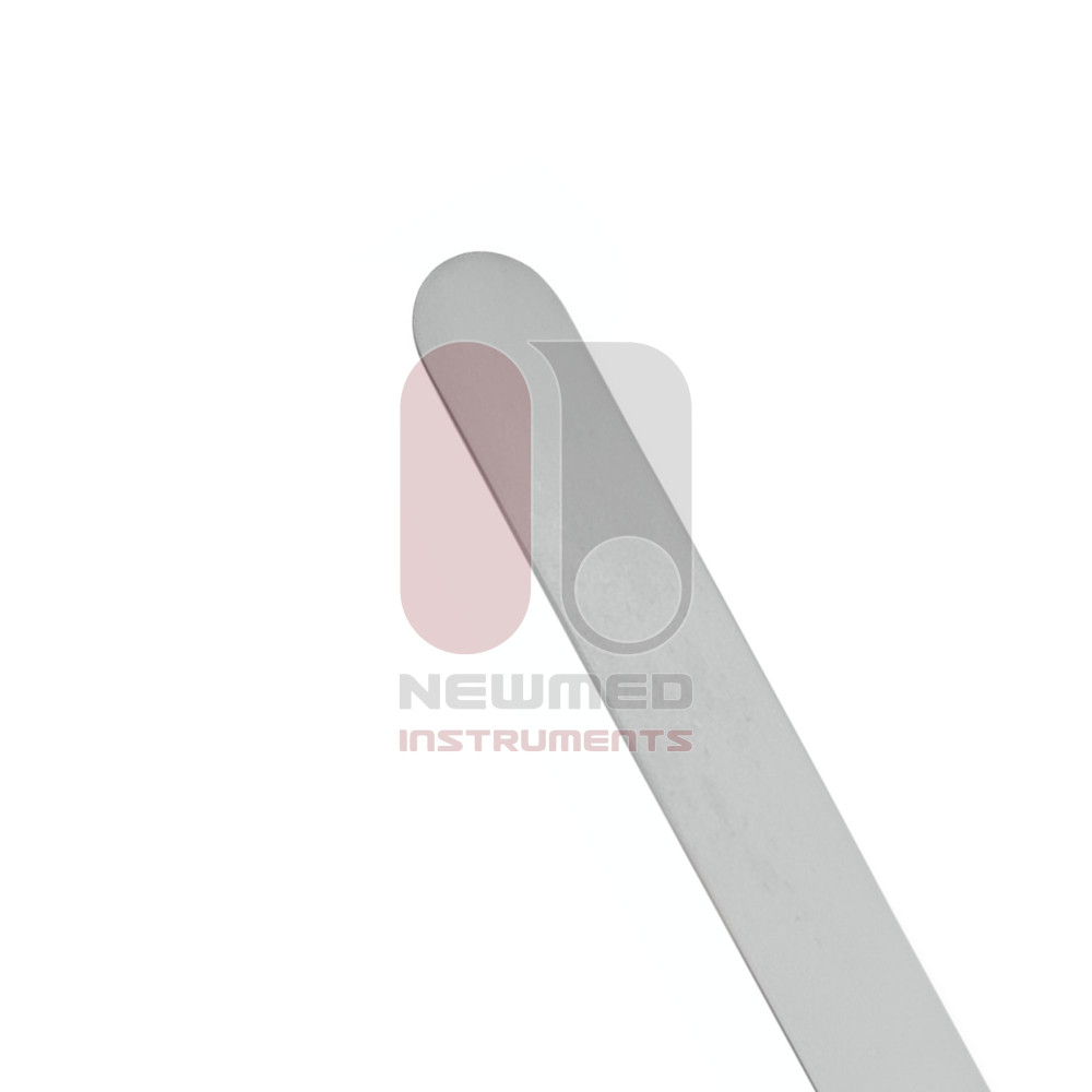 Espátulas para cérebro, maleáveis, aço inoxidável, 20 cm