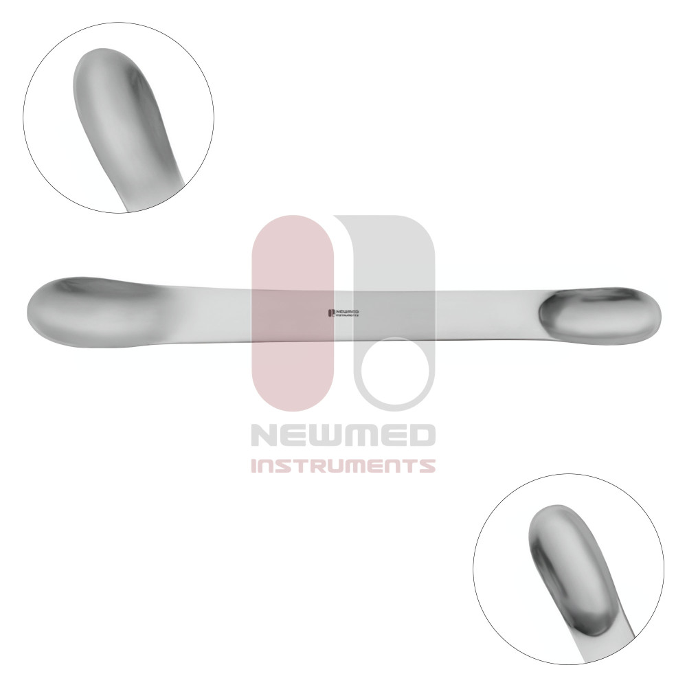 Espátulas Cushing Brain, 18 cm, Aço Inoxidável