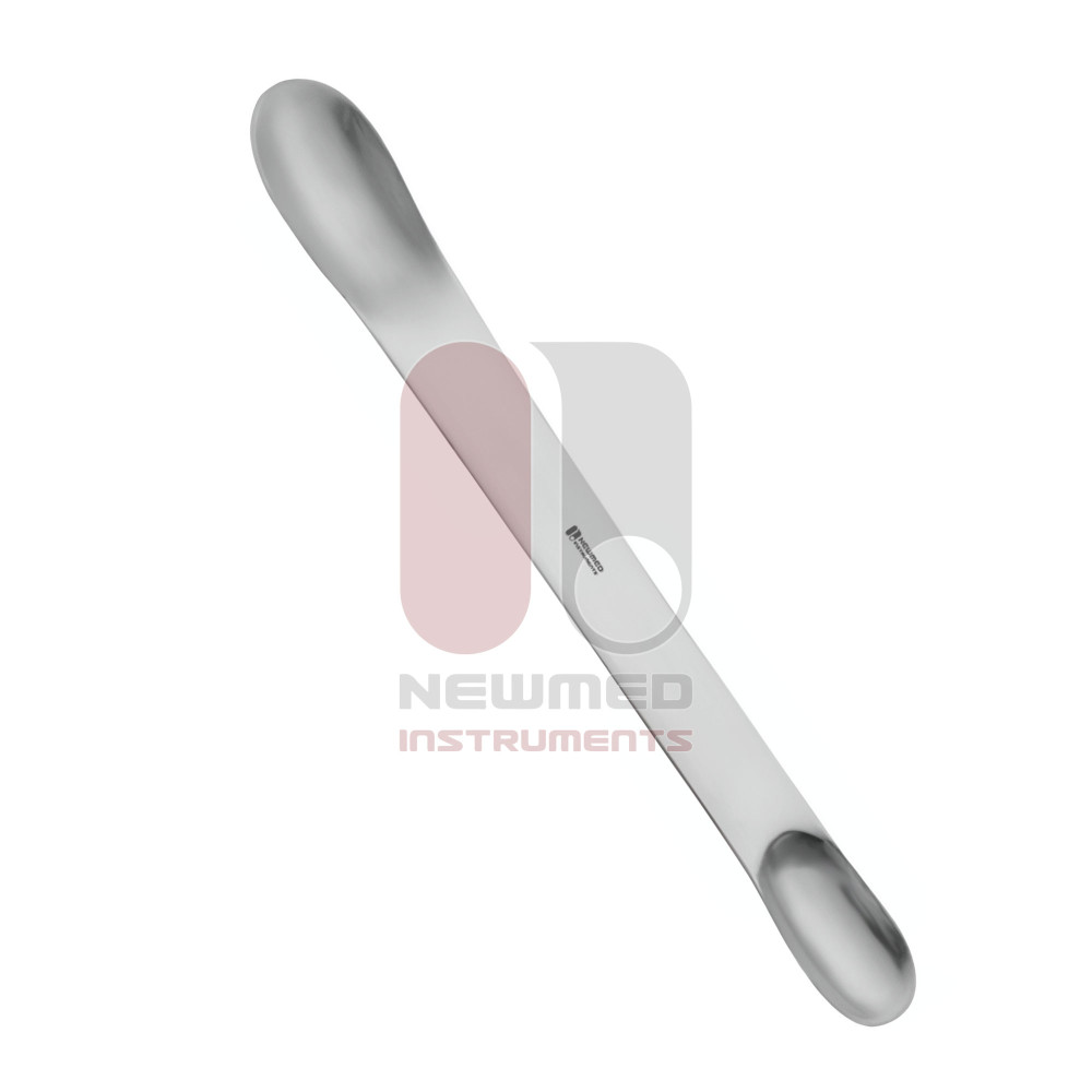 Espátulas Cushing Brain, 18 cm, Aço Inoxidável